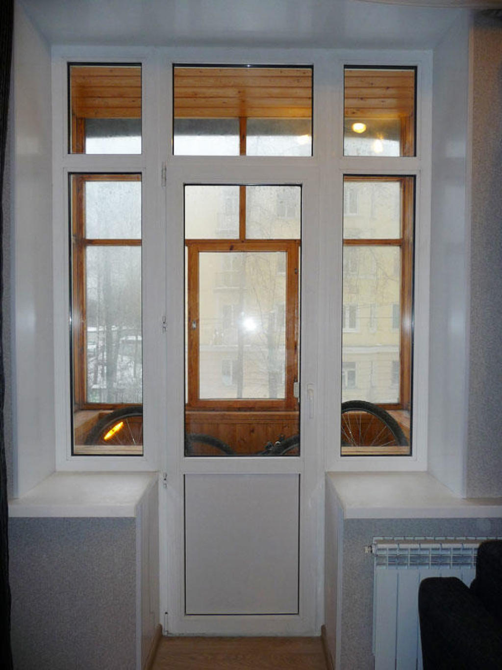 Балконный блок - примеры работ компании киев окна фирма.
